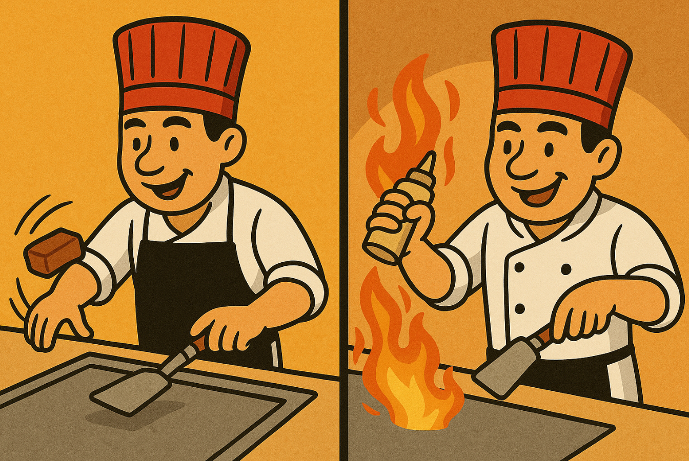 A tiny laptop in the palm of a hand