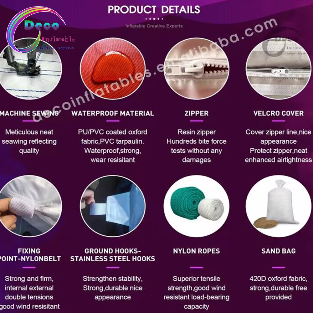 Blue Giant Custom Hugging Arch Inflatable 6m Wide and 4.5m High for Outdoor Events Party Decorations for Advertising Promotion