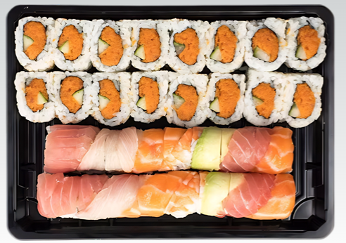 1747384022557457.png Rainbow and Spicy Tuna Roll Tray.png